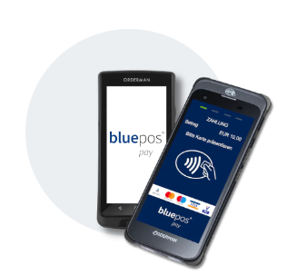 Orderman Handheld mit bluepos mobile
